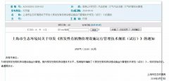 上海VOCs治理设施运行管理有规可依了！